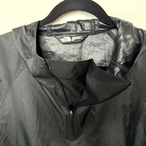 The North Face Pullover Jacket Windbreaker Women Hooded Black Logo Pockets Small - Picture 7 of 11